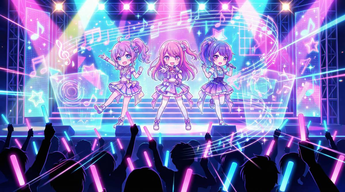 抖荫短视频动漫演示-星光舞台