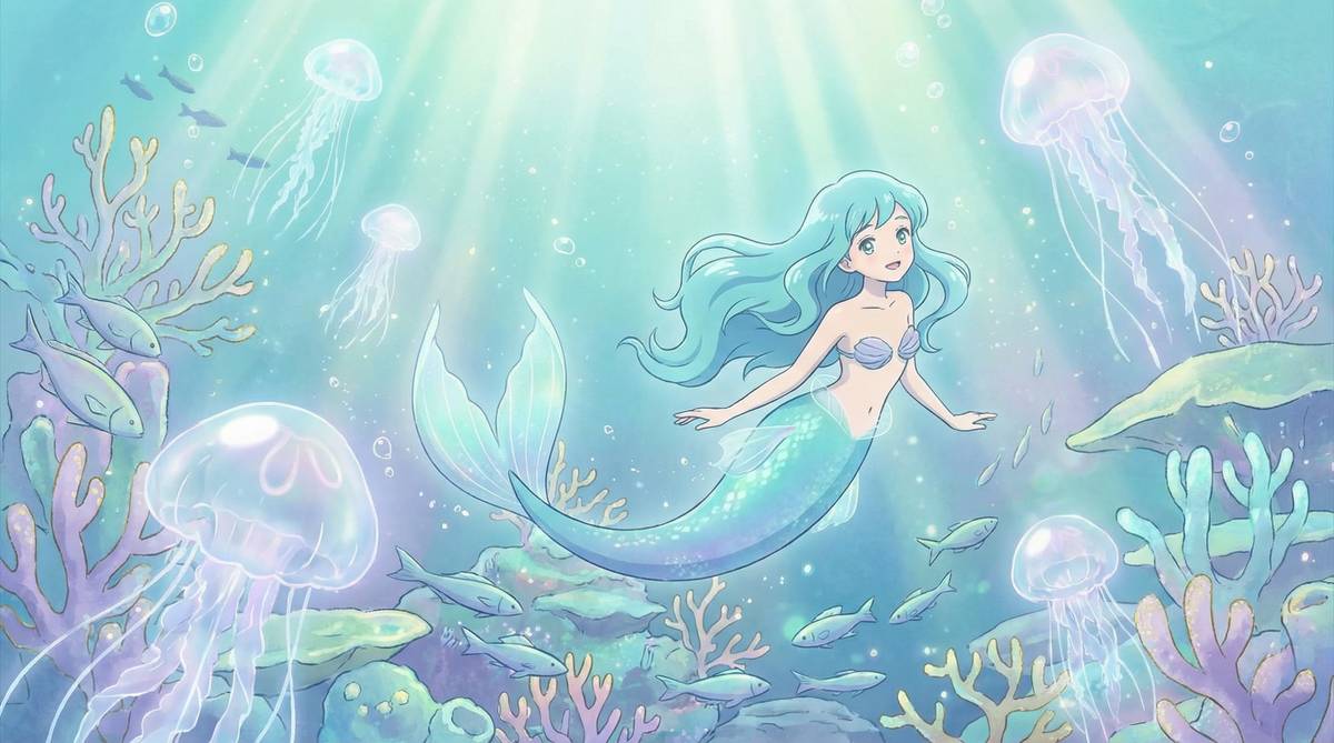 抖荫短视频唯美动漫-深海幻想